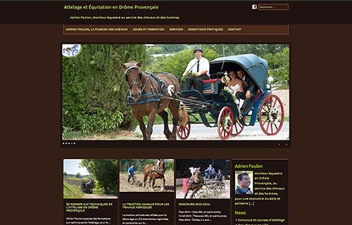 Site vitrine WordPress pour Adrien Foulon, moniteur équestre