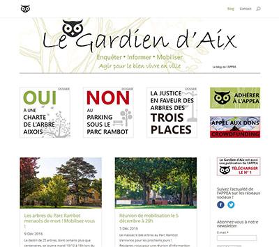 Création de blog pour une association de protection de l'environnement